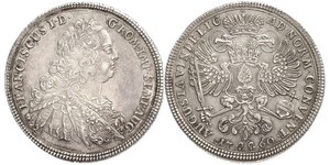 1 Thaler Imperial City of Augsburg (1276 - 1803) Silver Francis I, Holy Roman Emperor (1708-1765)
