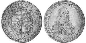 1 Thaler Imperial City of Augsburg (1276 - 1803) Silver Gustavus Adolphus of Sweden (1594 – 1632)