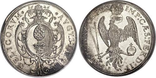 1 Thaler Imperial City of Augsburg (1276 - 1803) Silver Ferdinand II, Holy Roman Emperor  (1578 -1637)