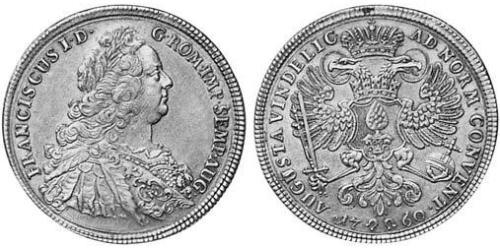 1 Thaler Imperial City of Augsburg (1276 - 1803) Silver Francis I, Holy Roman Emperor (1708-1765)