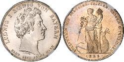 1 Thaler Kingdom of Bavaria (1806 - 1918) Silver Ludwig I of Bavaria (1786 – 1868)