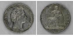 1 Thaler Kingdom of Bavaria (1806 - 1918) Silver Ludwig I of Bavaria (1786 – 1868)
