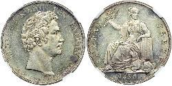 1 Thaler Kingdom of Bavaria (1806 - 1918) Silver Ludwig I of Bavaria (1786 – 1868)