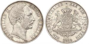 1 Thaler Kingdom of Bavaria (1806 - 1918) Silver Maximilian II of Bavaria (1811 - 1864)
