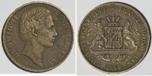 1 Thaler Kingdom of Bavaria (1806 - 1918) Silver Ludwig II of Bavaria (1845 – 1886)