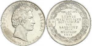 1 Thaler Kingdom of Bavaria (1806 - 1918) Silver Ludwig I of Bavaria (1786 – 1868)