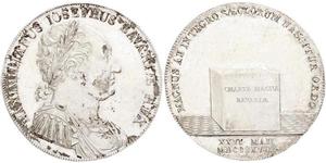 1 Thaler Kingdom of Bavaria (1806 - 1918) Silver Maximilian I Joseph of Bavaria (1756 - 1825)