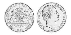 1 Thaler Kingdom of Bavaria (1806 - 1918) Silver Ludwig II of Bavaria (1845 – 1886)