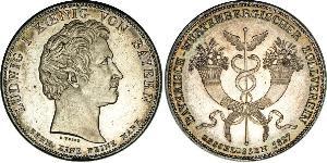 1 Thaler Kingdom of Bavaria (1806 - 1918) Silver Ludwig I of Bavaria (1786 – 1868)