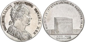 1 Thaler Kingdom of Bavaria (1806 - 1918) Silver Maximilian I Joseph of Bavaria (1756 - 1825)