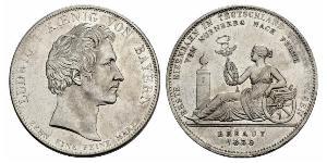 1 Thaler Kingdom of Bavaria (1806 - 1918) Silver Ludwig I of Bavaria (1786 – 1868)