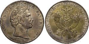 1 Thaler Kingdom of Bavaria (1806 - 1918) Silver Ludwig I of Bavaria (1786 – 1868)