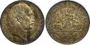 1 Thaler Kingdom of Bavaria (1806 - 1918) Silver Maximilian II of Bavaria (1811 - 1864)