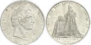 1 Thaler Kingdom of Bavaria (1806 - 1918) Silver Ludwig I of Bavaria (1786 – 1868)