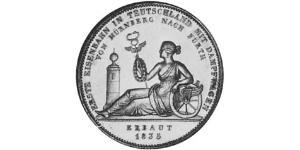 1 Thaler Kingdom of Bavaria (1806 - 1918) Silver Ludwig I of Bavaria (1786 – 1868)