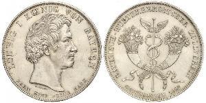 1 Thaler Kingdom of Bavaria (1806 - 1918) Silver Ludwig I of Bavaria (1786 – 1868)