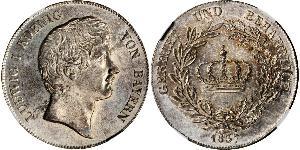 1 Thaler Kingdom of Bavaria (1806 - 1918) Silver Ludwig I of Bavaria (1786 – 1868)
