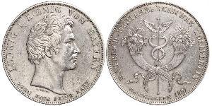 1 Thaler Kingdom of Bavaria (1806 - 1918) Silver Ludwig I of Bavaria (1786 – 1868)