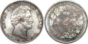 1 Thaler Kingdom of Bavaria (1806 - 1918) Silver Ludwig I of Bavaria (1786 – 1868)