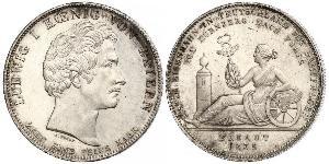 1 Thaler Kingdom of Bavaria (1806 - 1918) Silver Ludwig I of Bavaria (1786 – 1868)