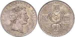 1 Thaler Kingdom of Bavaria (1806 - 1918) Silver Ludwig I of Bavaria (1786 – 1868)