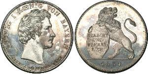 1 Thaler Kingdom of Bavaria (1806 - 1918) Silver Ludwig I of Bavaria (1786 – 1868)