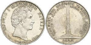1 Thaler Kingdom of Bavaria (1806 - 1918) Silver Ludwig I of Bavaria (1786 – 1868)