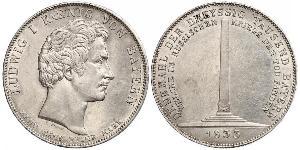 1 Thaler Kingdom of Bavaria (1806 - 1918) Silver Ludwig I of Bavaria (1786 – 1868)