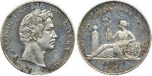 1 Thaler Kingdom of Bavaria (1806 - 1918) Silver Ludwig I of Bavaria (1786 – 1868)