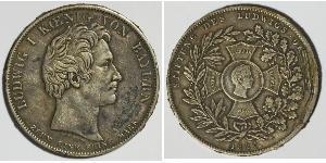 1 Thaler Kingdom of Bavaria (1806 - 1918) Silver Ludwig I of Bavaria (1786 – 1868)