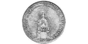 1 Thaler Kingdom of Bavaria (1806 - 1918) Silver Ludwig I of Bavaria (1786 – 1868)