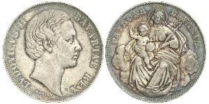 1 Thaler Kingdom of Bavaria (1806 - 1918) Silver Ludwig II of Bavaria (1845 – 1886)