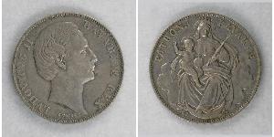 1 Thaler Kingdom of Bavaria (1806 - 1918) Silver Ludwig II of Bavaria (1845 – 1886)