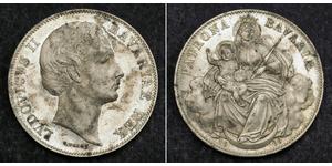 1 Thaler Kingdom of Bavaria (1806 - 1918) Silver Ludwig II of Bavaria (1845 – 1886)