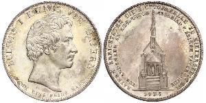 1 Thaler Kingdom of Bavaria (1806 - 1918) Silver Ludwig I of Bavaria (1786 – 1868)