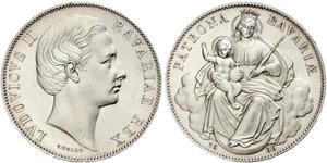 1 Thaler Kingdom of Bavaria (1806 - 1918) Silver Ludwig II of Bavaria (1845 – 1886)