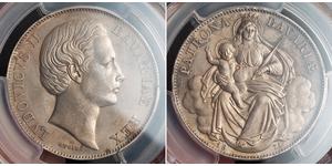 1 Thaler Kingdom of Bavaria (1806 - 1918) Silver Ludwig II of Bavaria (1845 – 1886)