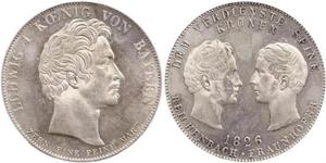 1 Thaler Kingdom of Bavaria (1806 - 1918) Silver 