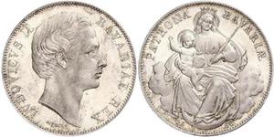 1 Thaler Kingdom of Bavaria (1806 - 1918) Silver Ludwig II of Bavaria (1845 – 1886)