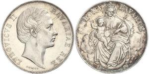 1 Thaler Kingdom of Bavaria (1806 - 1918) Silver Ludwig II of Bavaria (1845 – 1886)