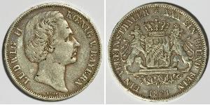 1 Thaler Kingdom of Bavaria (1806 - 1918) Silver Ludwig II of Bavaria (1845 – 1886)