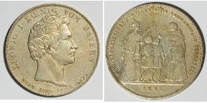 1 Thaler Kingdom of Bavaria (1806 - 1918) Silver Ludwig I of Bavaria (1786 – 1868)