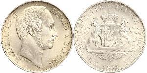 1 Thaler Kingdom of Bavaria (1806 - 1918) Silver Maximilian II of Bavaria (1811 - 1864)