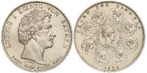 1 Thaler Kingdom of Bavaria (1806 - 1918) Silver Ludwig I of Bavaria (1786 – 1868)