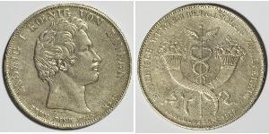 1 Thaler Kingdom of Bavaria (1806 - 1918) Silver Ludwig I of Bavaria (1786 – 1868)
