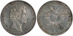 1 Thaler Kingdom of Bavaria (1806 - 1918) Silver Ludwig I of Bavaria (1786 – 1868)
