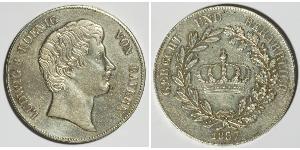 1 Thaler Kingdom of Bavaria (1806 - 1918) Silver Ludwig I of Bavaria (1786 – 1868)