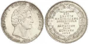 1 Thaler Kingdom of Bavaria (1806 - 1918) Silver Ludwig I of Bavaria (1786 – 1868)