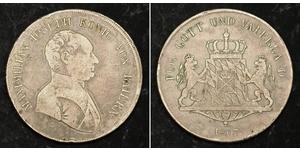 1 Thaler Kingdom of Bavaria (1806 - 1918) Silver Maximilian I Joseph of Bavaria (1756 - 1825)