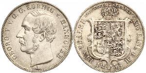 1 Thaler Kingdom of Hanover (1814 - 1866) Silver George V of Hanover (1819 - 1878)